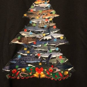 NWT  Shark Christmas tree shirt